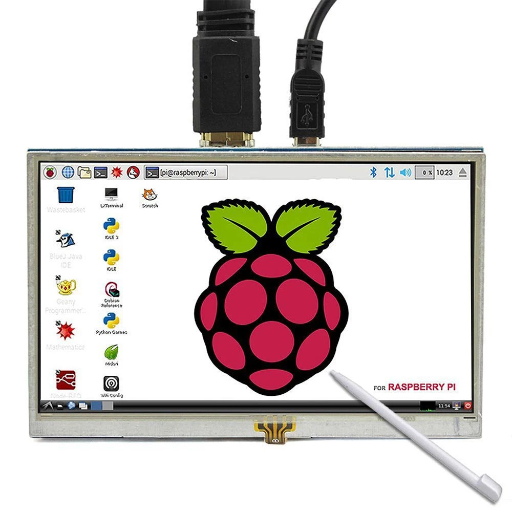 5-дюймовый сенсорный ЖК-экран HDMI Raspberry Pi 3 монитор ЖК-Дисплей 800x480 для Banana 3/2 Модель