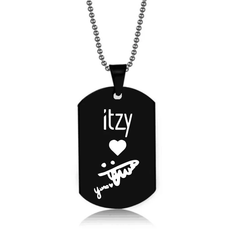 Ожерелье ITZY с подвеской в стиле KPOP для корейской группы девушек ожерелья из