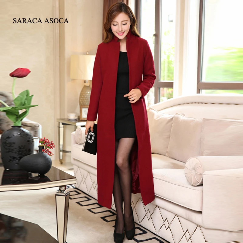 Осенне-зимнее модное тонкое женское белое пальто зимнее длинное новый дизайн