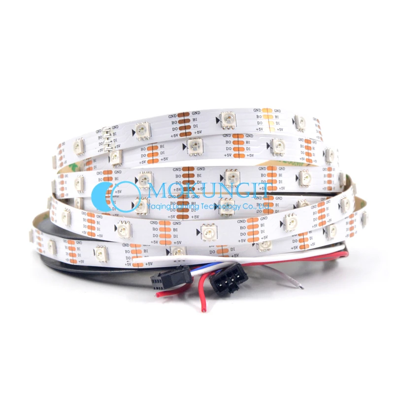 Светодиодная лента WS2813 5050 RGB модифицируемая Пиксельная смарт WS2812B IP30/IP65/IP67 30/60/144