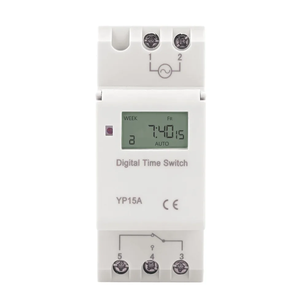 Digital LCD Programmable Timer Switch THC 15A AC 220V | Инструменты