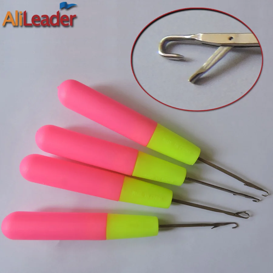 2 шт. пластиковая ручка крючок для вязания иглы волос инструменты париков 15 см