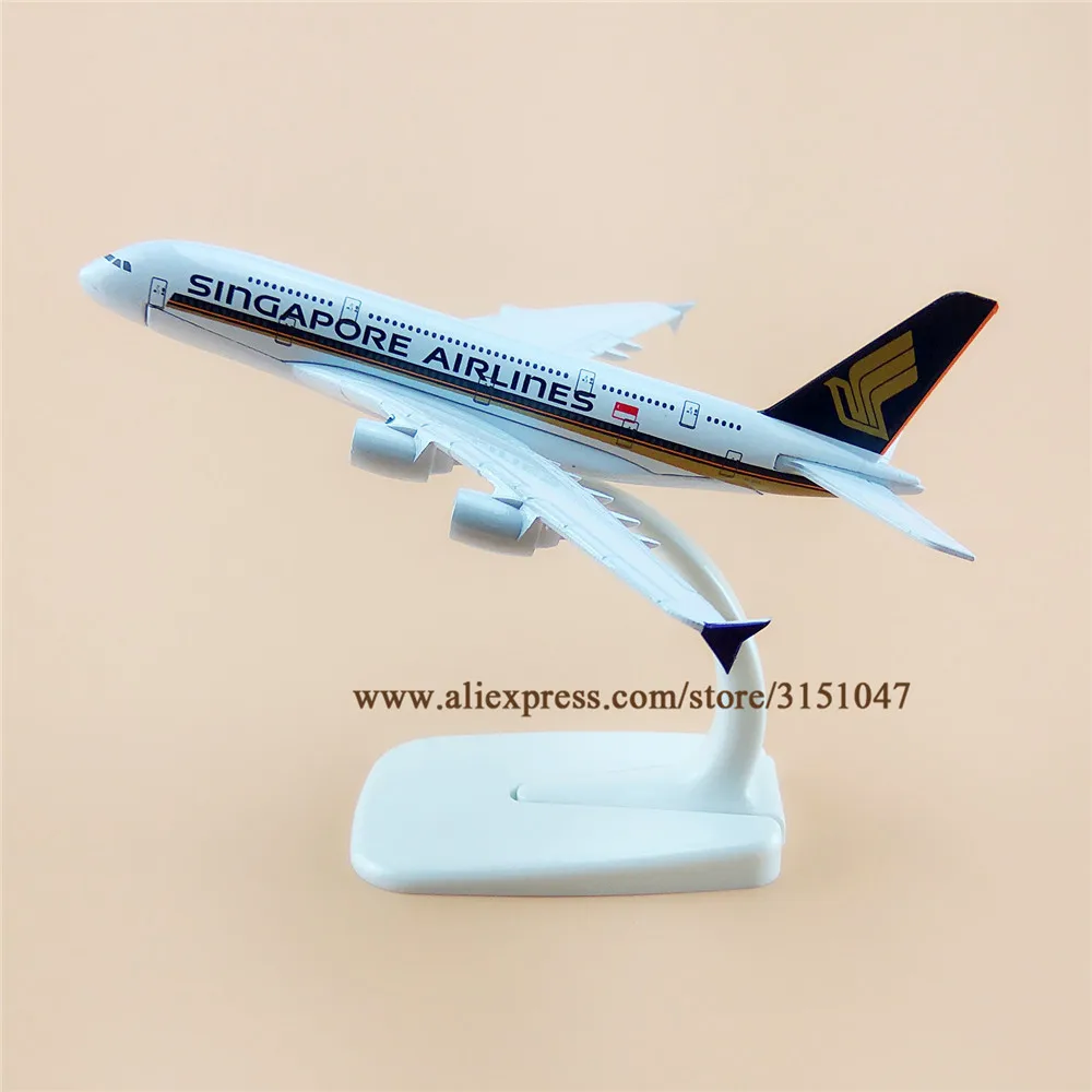 Сплав металла Air Singapore Airlines A380 модель самолета Airbus 380 Airways Стенд Детские Подарки 16