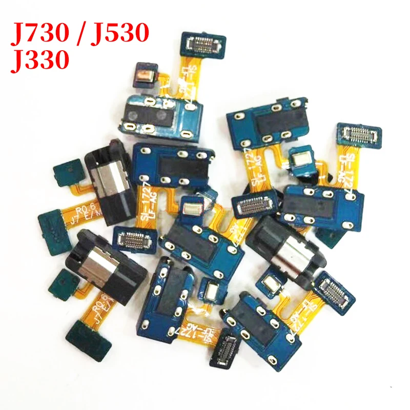 Для Samsung Galaxy J3 J5 J7 2017 J330 J530 J730 pro Наушники Аудио разъем гибкий кабель запасные части