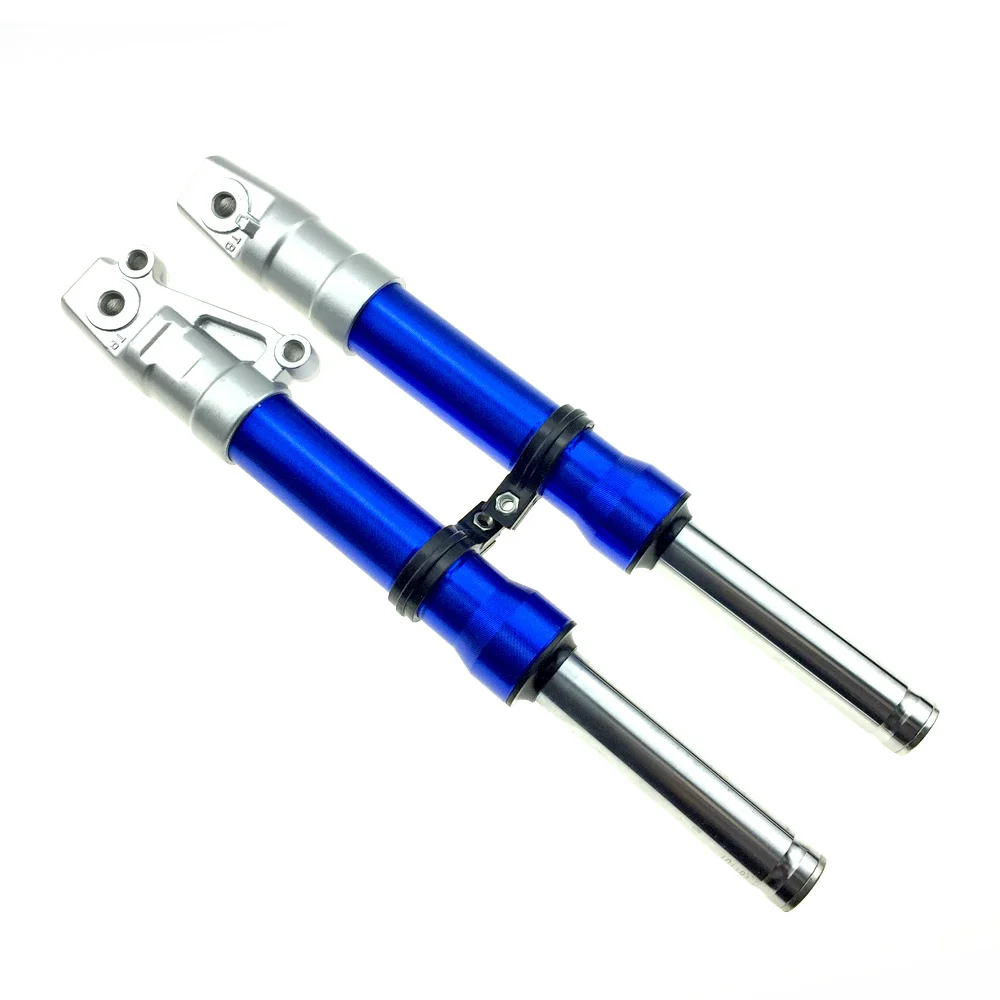 Для мотоцикла HONDA скутер DIOAF18 AF28 AF34 AF35 AF36 AF56 Z4 дисковые тормоза Модифицированная передняя подвеска передний амортизатор - Цвет: 370mm-blue
