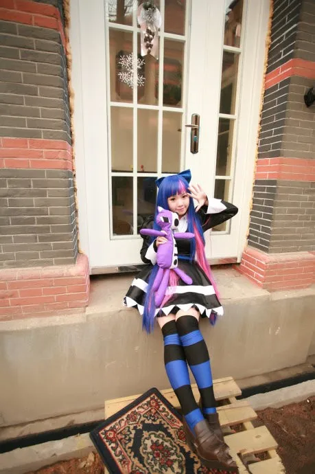 New Free Shipping Panty &amp Stocking Casual Garterbelt Cosplay Costume Anime girl dress | Тематическая одежда и униформа