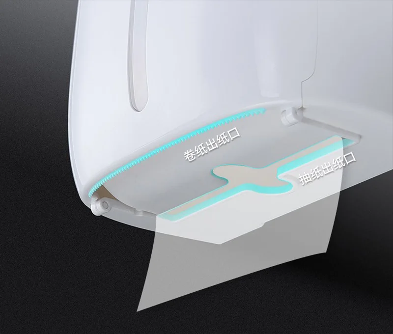 

Home Creative Double Drawer Waterproof Wall Mount No Trace Free Punch Waterproof Tissue Box Toilet Bathroom Tray