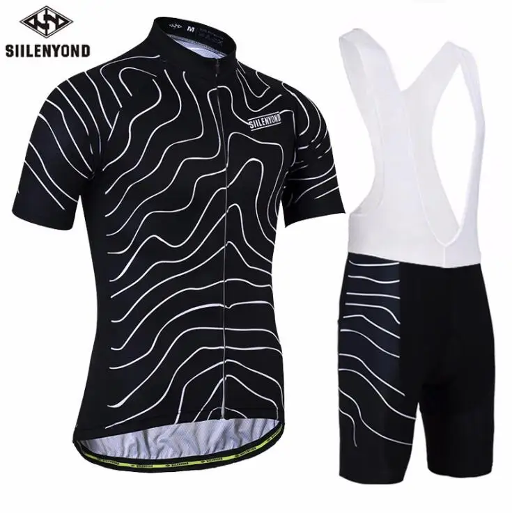 Jersey and bib Pants Siilenyond полиэстер Pro Велоспорт Джерси набор MTB велосипед одежда спортивная одежда велосипед Одежда Майо Ropa Ciclismo Велоспорт Комплект - Цвет: Jersey and bib Pants