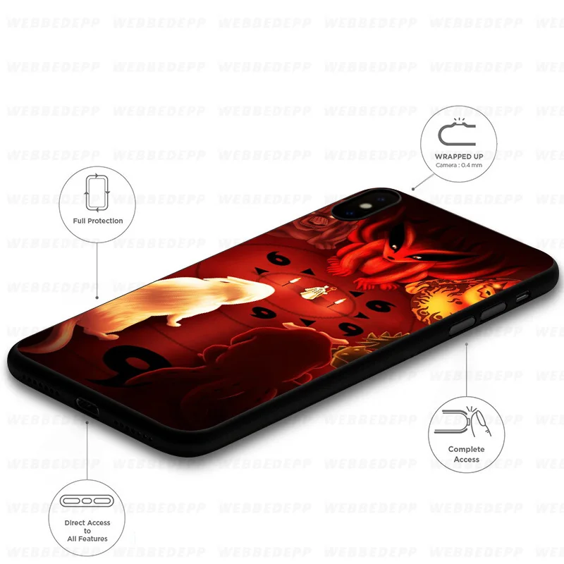 WEBBEDEPP Anime Naruto Logo Soft Case for Huawei Mate Honor 20 6A 7A 7C 7X 8 9 9X 10 View Lite Pro 30 |