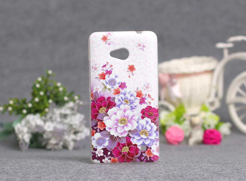 Мягкий ТПУ чехол для Microsoft Nokia Lumia 640 роскошный 3D рельефный мультяшный силиконовый