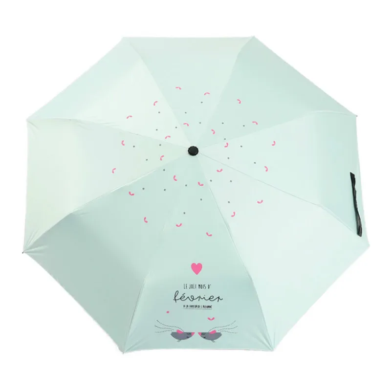 Folding umbrella Cute cartoon mouse UV protection Sun Three-folding Umbrella for women | Дом и сад