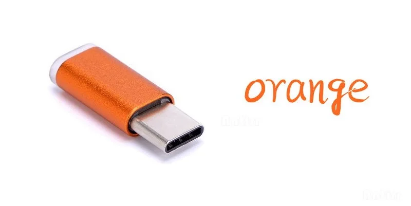 Адаптер Antirr с Micro Usb на Type C переходник из алюминиевого сплава позолотой для