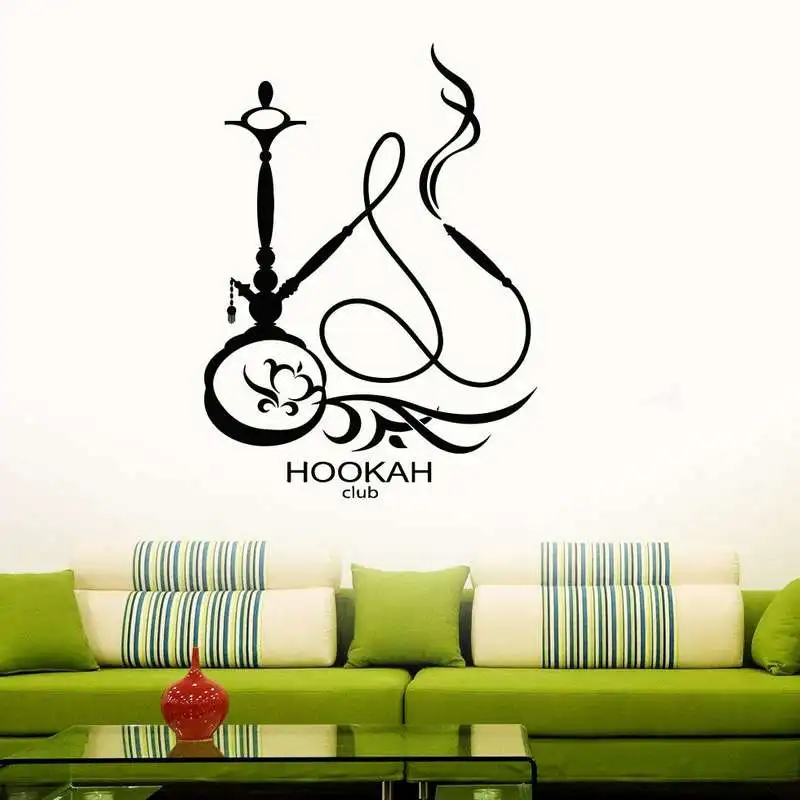 Кальян рисунок на стене