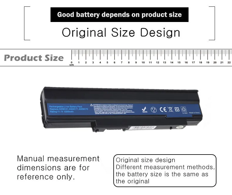 Аккумулятор для ноутбука Acer Extensa 5235 5635 5635G 5635Z 5635ZG eMachines E528 E728 AS09C31 AS09C71