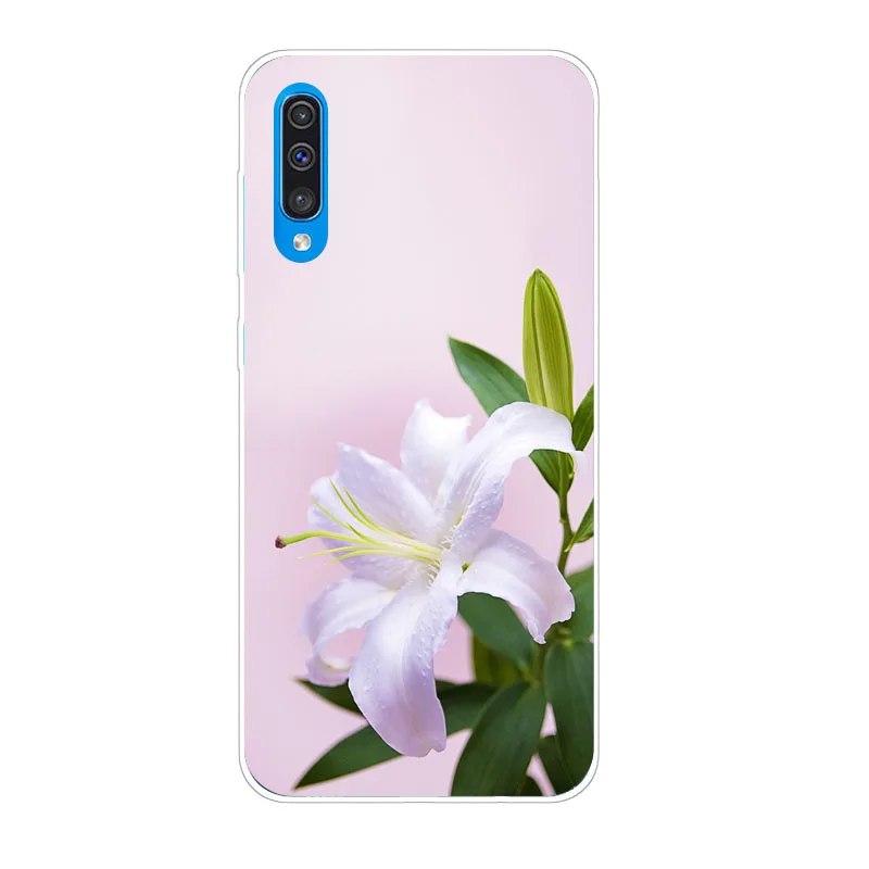 Для samsung galaxy A50 чехол силиконовая задняя крышка-чехол и изображениями красочного