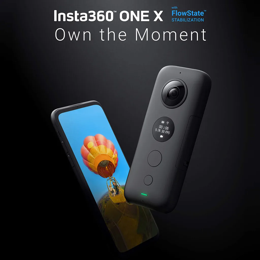 Экшн-камера Insta360 ONE X Спортивная камера 5,7 K видео VR 360 Wifi для iPhone/Android с литиевой батареей спортивные путешествия