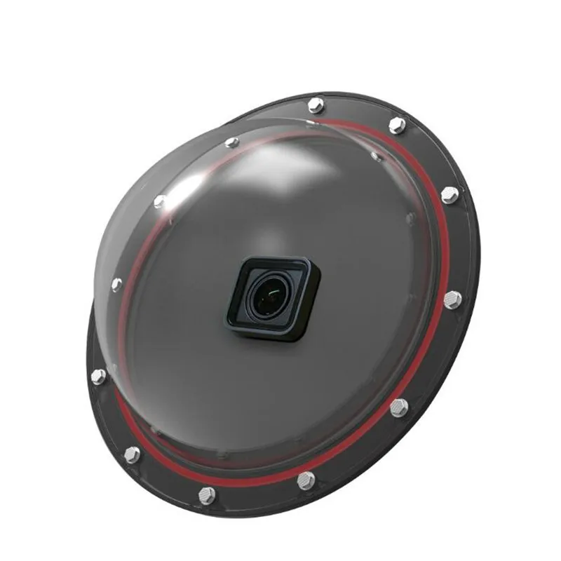 Скидка Купол TELESIN для GoPro Hero 5 6, водонепроницаемый корпус, чехол для Go Pro Hero 5 6, купольная крышка с триггером, аксессуары для сферы