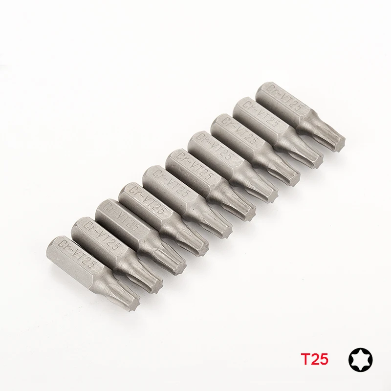 10 или 8 шт. отвертка Torx Набор бит 1/4 шестигранный хвостовик звезда T8 T10 T15 T20 T25 T30 T35 T40 отвертка Биты для дома ручные инструменты