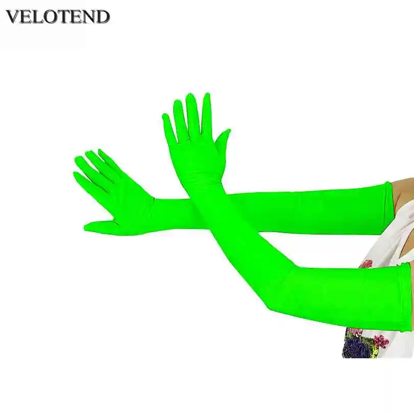 Velotend взрослых за локоть 23 6 &quotэластичные длинные спандекс опера перчатки