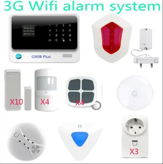Система сигнализации G90B Plus Wi Fi 3G GSM с дистанционным управлением|controller control|control