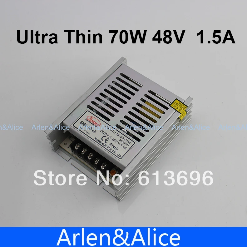 70W 48V 1.5A 100 V 260 AC Вход ультра тонкий одиночный выход импульсный источник питания