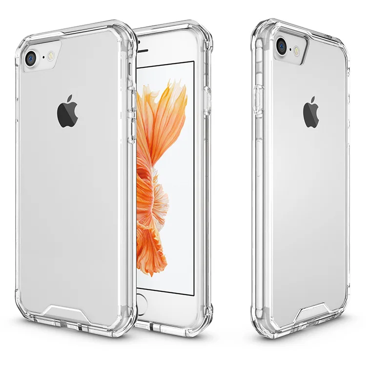 Новинка противоударный Прозрачный чехол для iPhone 7 plus прозрачный
