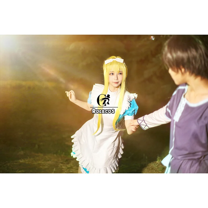 ROLECOS меч искусство онлайн алисизация Алиса Косплей волосы перуки Желтый косплей
