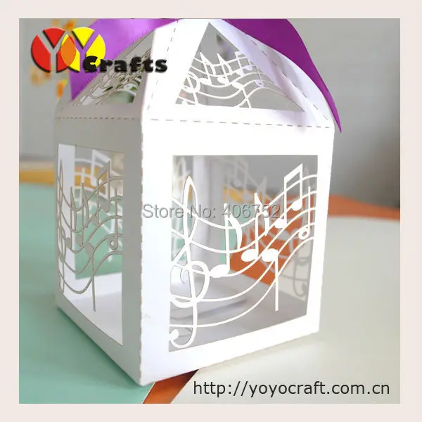 Музыкальная тема Горячая продажа белый лазерный разрез Свадебный торт