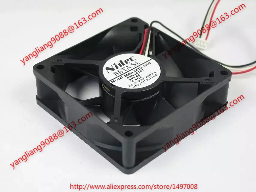 Вентилятор охлаждения сервера Nidec D08A-24TU 41B DC 24V 0.10A 80x80x25 мм | Компьютеры и офис
