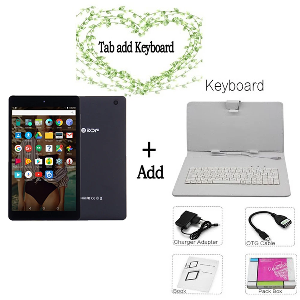BDF Android планшет, 8 дюймов, WiFi планшет, Android ноутбук, 1 ГБ ОЗУ, 16 Гб ПЗУ, 1280*800 ips, четырехъядерный планшет, ПК, Bluetooth, мини планшет 7 8 9 10