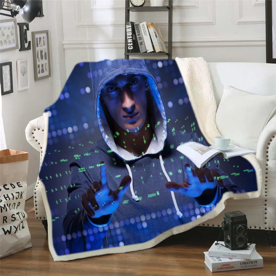 Зеленый Новые Звездные войны живописный рисунок с 3D плюшевый, с принтом одеяло для кроватей теплое мягкое покрывало шерпа плед из овечьей шерсти - Цвет: Зеленый