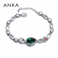 korea style bracelet fashion water drop crystal bracelets bangles for women crystals from austria 108688
