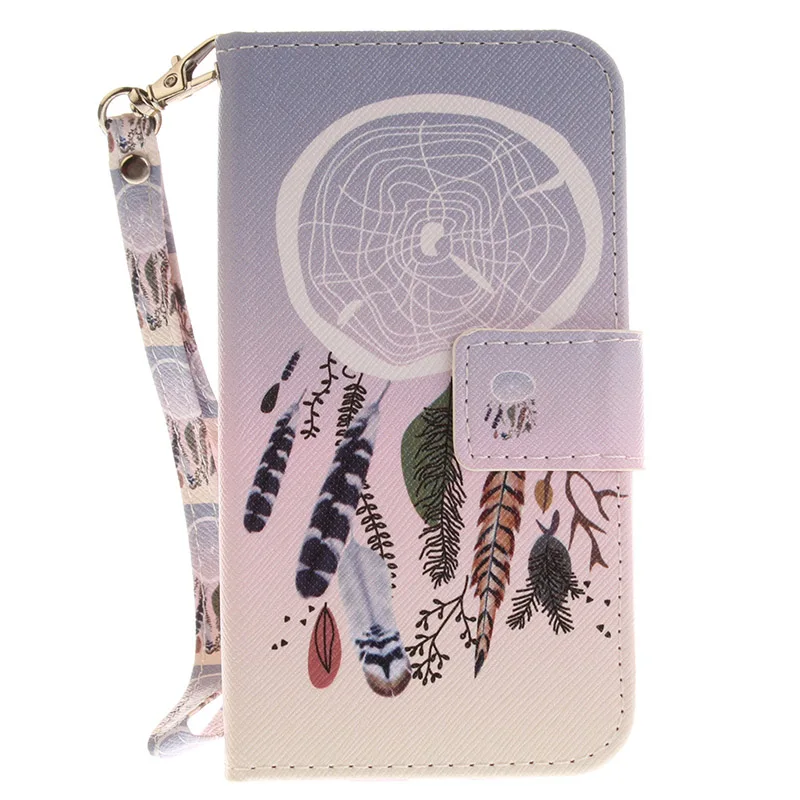AOBABLAU Hot Sale Wallet Flip Cover For iPhone 5s SE Painted Stand PU Leather Case Coque 5 Phone Cases Fundas | Мобильные телефоны