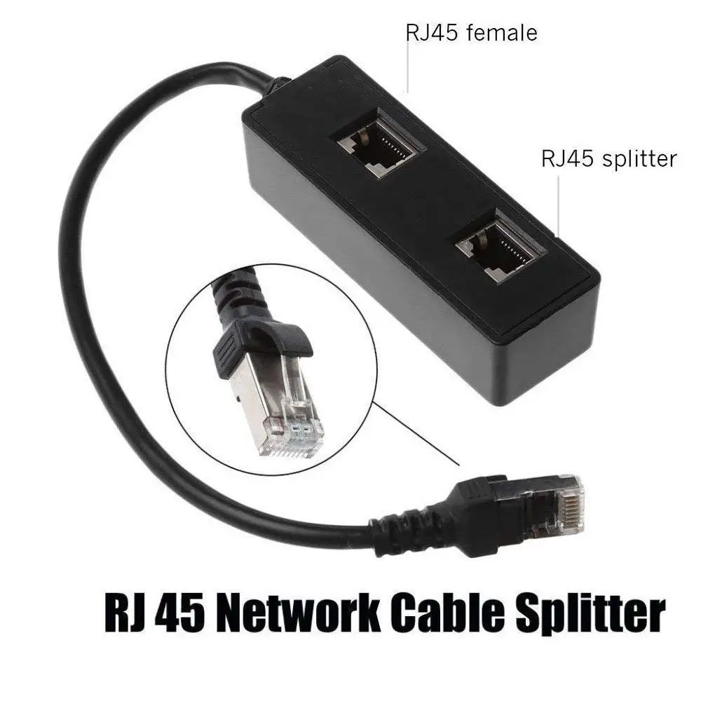 LBSC RJ45 сетевой 1 2 порта Ethernet адаптер сплиттер Jackiey папа x женский LAN