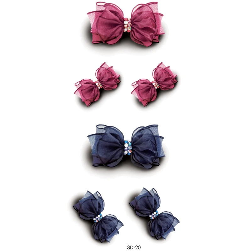 

3D Pink/Blue Bow Flash Tattoo Stickers Bowknot Design Sexy Girls Party Makeup Bow Tattoo Paste Women Body Art Tatoo