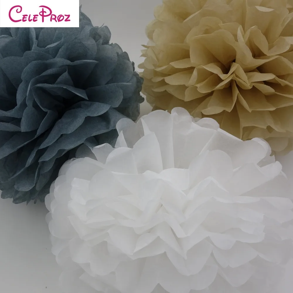 5 шт./лот 10 см 15 папиросная бумага pom poms бумажные шары для свадебного украшения дня