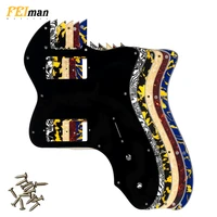 pleroo guitar parts pickguard for fender classic series 72 telecaster tele thinline guitar with paf humbucker replacement