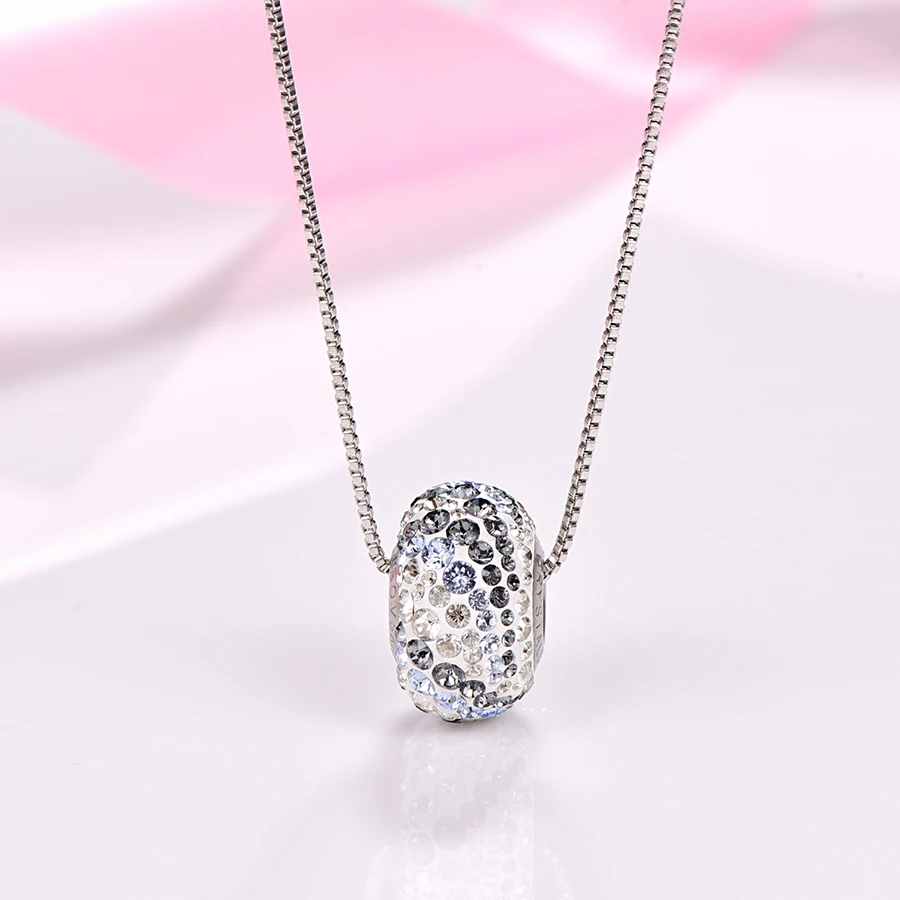 Женское Ожерелье с разноцветными бусинами Swarovski ожерелье подвеской из