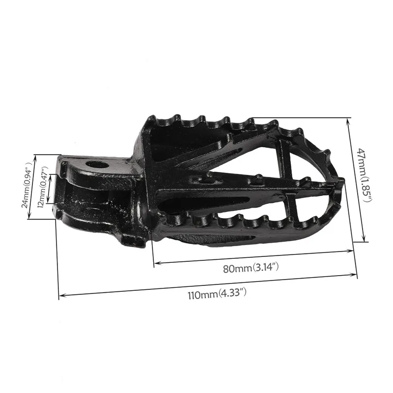 TDPRO мотоциклетные складные педали для ног Honda XR70 CRF70 XR50 CRF50 подходит Yamaha Kawasaki Байк