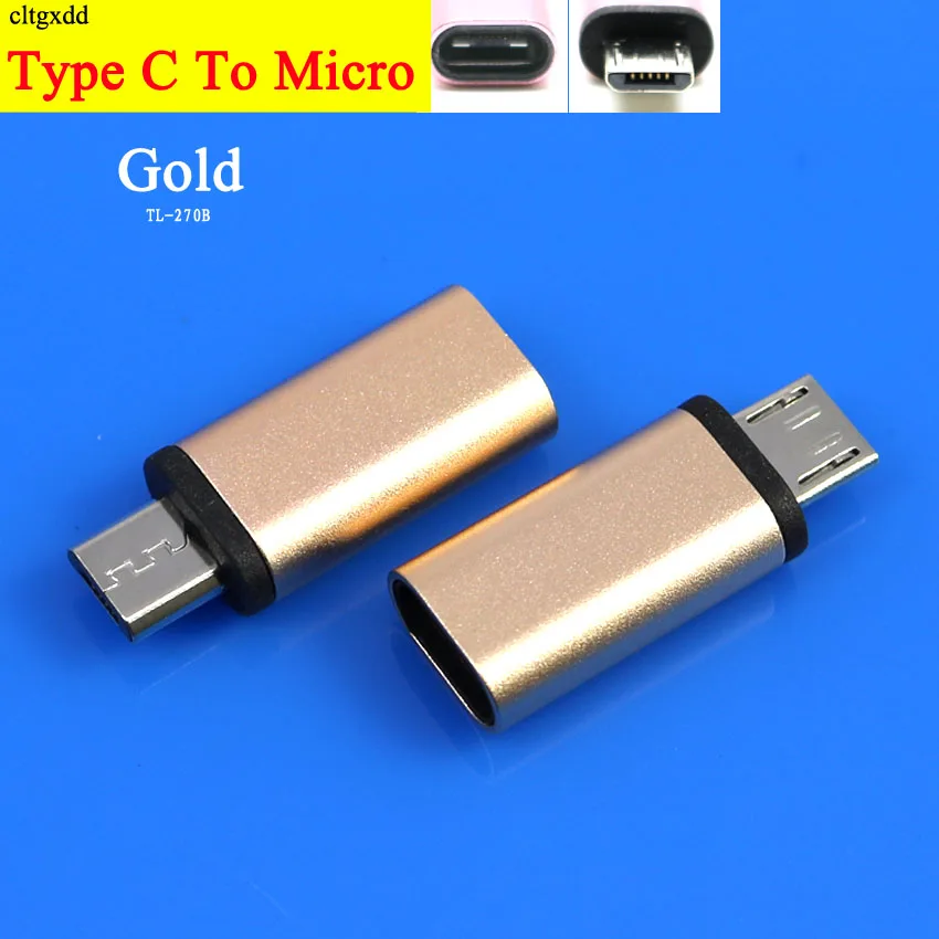 Cltgxdd 1 шт. Тип C гнездо к Micro USB разъем адаптера подключения Futural цифровой телефон