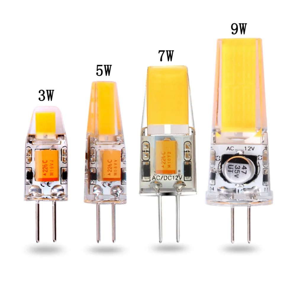 G4 COB с регулируемой яркостью AC12V DC12V светильник лампа 3 Вт 5 7 9 Высокое качество