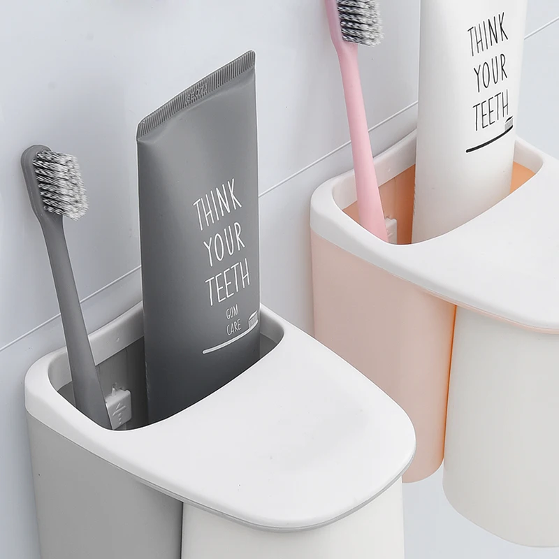 Креативный магнитный Набор чашек для ополаскивания полочки зубной пасты