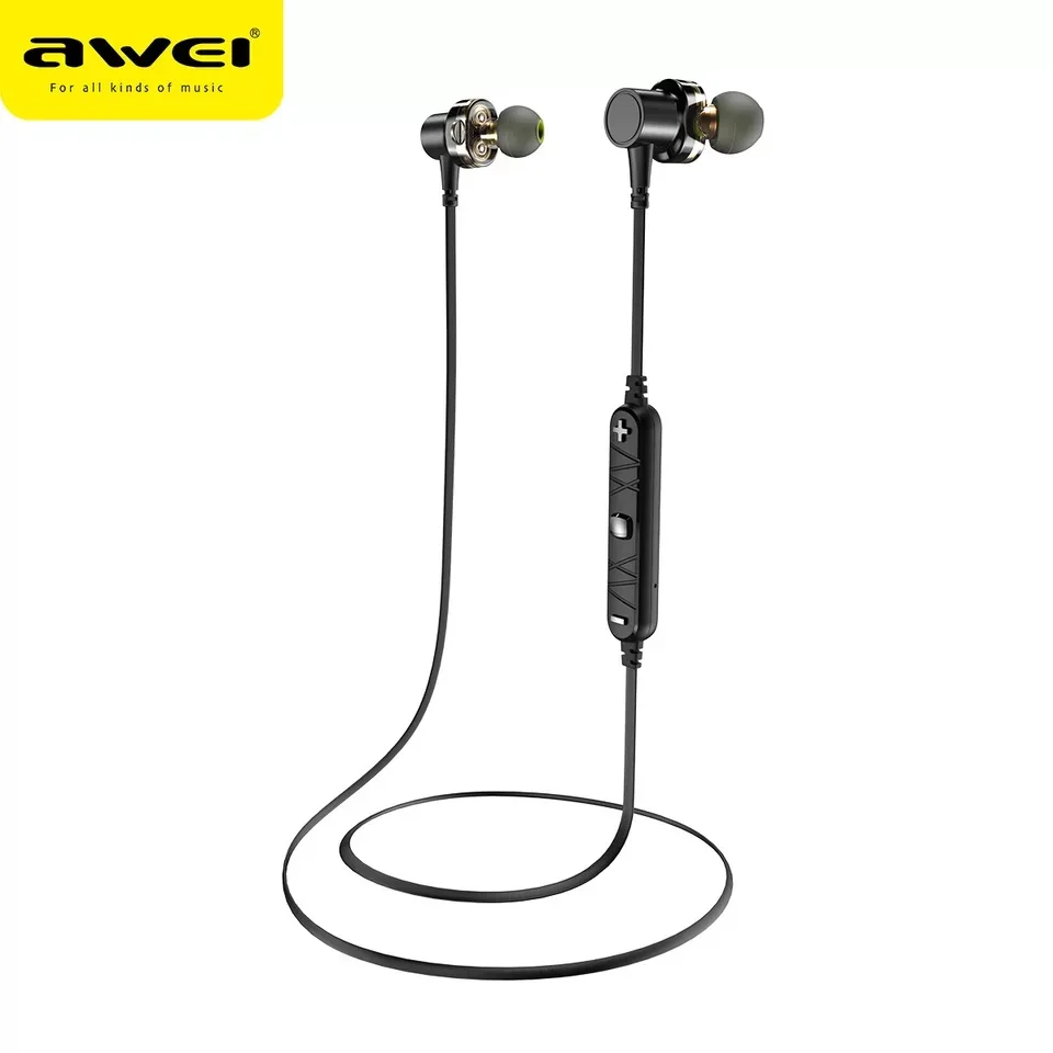 AWEI X660BL Bluetooth беспроводные наушники-4D стерео объемный звук (черный) | Электроника