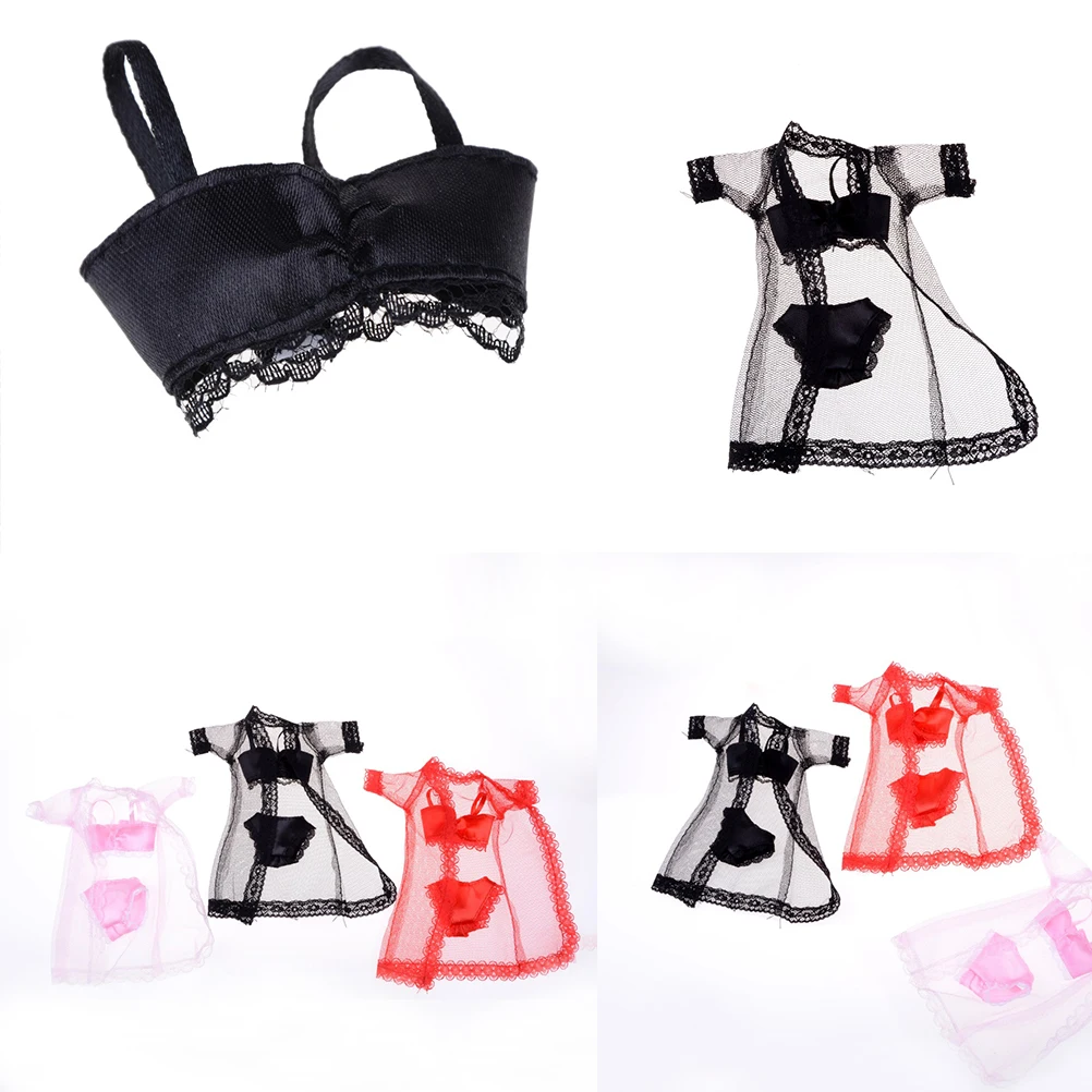 3 шт./компл. красочная Женская одежда для сна кружевное Ночное платье +