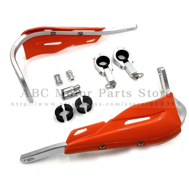 1-1/" Руль Handguards Dirt Bike MX ручная защита для XR CRF WR DRZ 28,6 мм щетка бар мотоцикл броня рукавицы - Цвет: Orange