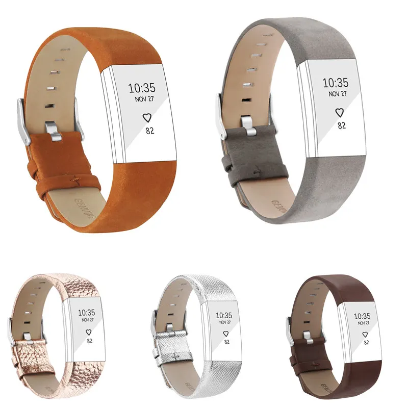 2018 хит продаж! Ремешок из натуральной кожи для смарт браслета Fitbit Charge 2 Charge2