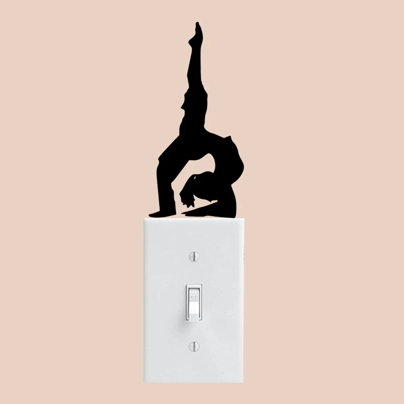 Светильник для йоги наклейка на стену Виниловая спальни 6SS0553|wall decals|wall decals bedroomswitch