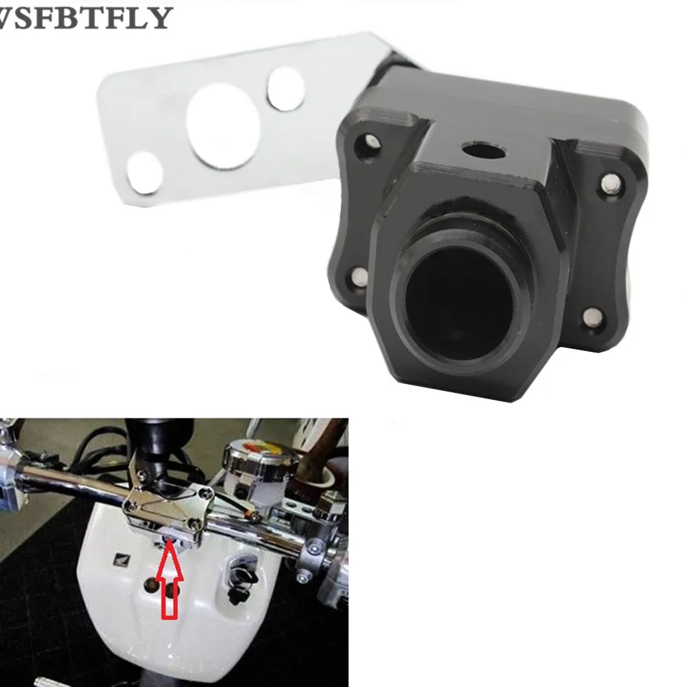 Черная опора для руля Honda Ruckus Zoomer NPS50 2003 2008 04 05 06 07 алюминий|Комплекты тормозных