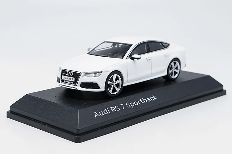 

1:43 модель литья под давлением для Audi RS7 White Sportback, игрушечный автомобиль из сплава, миниатюрная Коллекция подарков