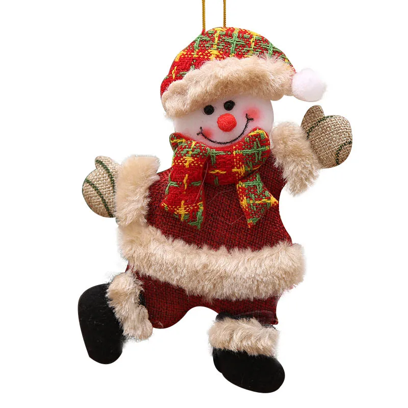 Подвесные Украшения для рождественской елки Санта-Клаус медведь снеговик лось